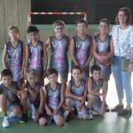 Les U11 garçons et leur coach